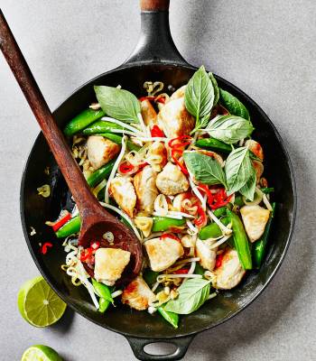 Thai turkey stir-fry with chilli and basil