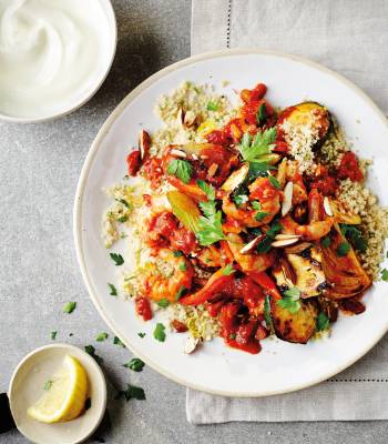 Tom Daley's harissa prawns