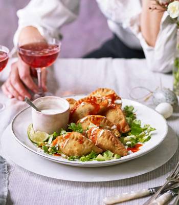 Chorizo, potato and three-cheese molotes