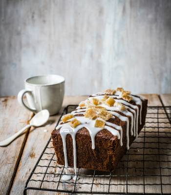 Triple ginger loaf cake