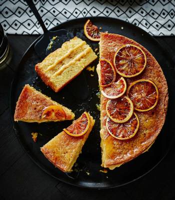 Blood orange drizzle cake 