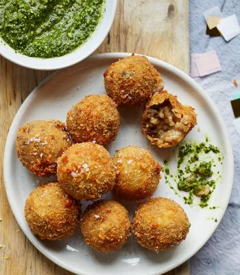Porcini mushroom arancini