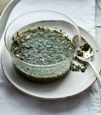 Fresh mint sauce