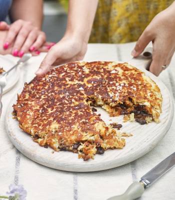 Giant sharing bacon jam rosti