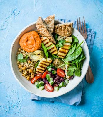 Greek mezze bowl