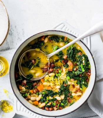 Tuscan bean and pancetta soup