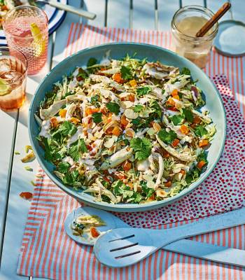 Coronation chicken pilaf salad