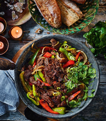 Mauritian roti beef with star anise