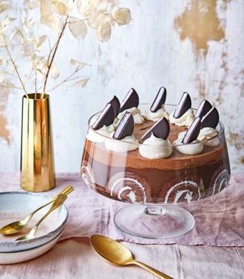 Mint chocolate trifle