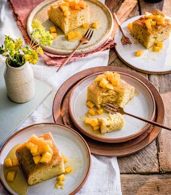 Mango and avocado cake