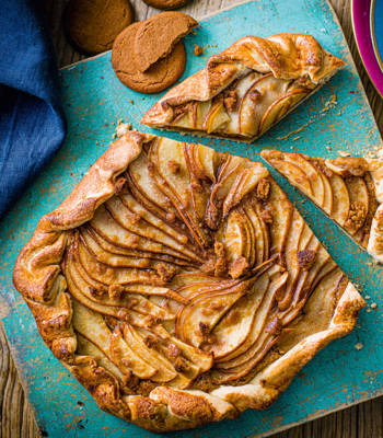 Pear and ginger galette