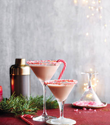 Candy cane cream cocktail 