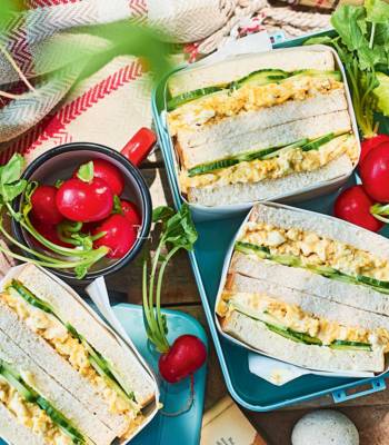 Japanese-style egg mayo sandos