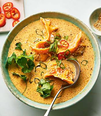 Prawn dumpling laksa