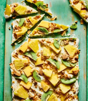 Tropical cheesecake bark