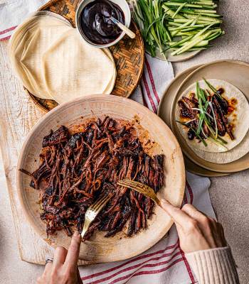Sticky hoisin and five-spice brisket