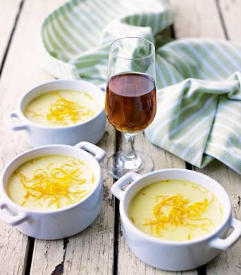 Honey and orange flan