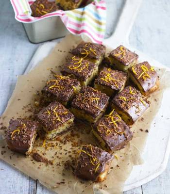 Chocolate and orange traybake 