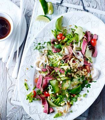 Thai-style beef noodles