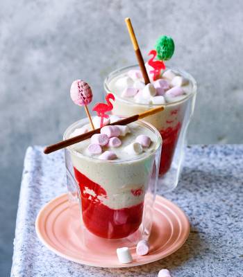 Raspberry and vanilla meekshake