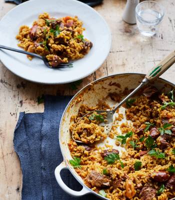 Middle Eastern lamb pilaf