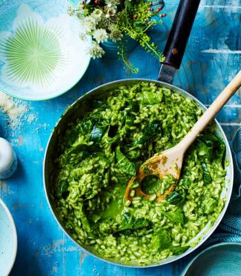 Green veg risotto