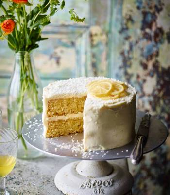 Coconut lemon drizzle cake