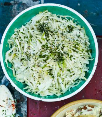 Fennel, pear and apple slaw with buttermilk dressing