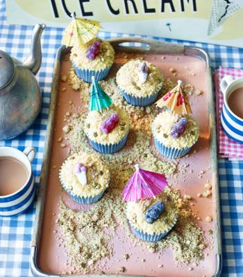 Salted caramel Jelly Baby cupcakes