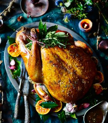 Honey-spiced Christmas turkey 