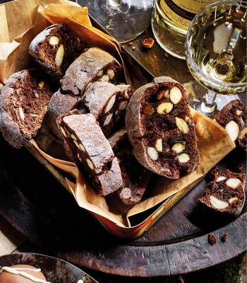 Chocolate orange cantuccini biscuits