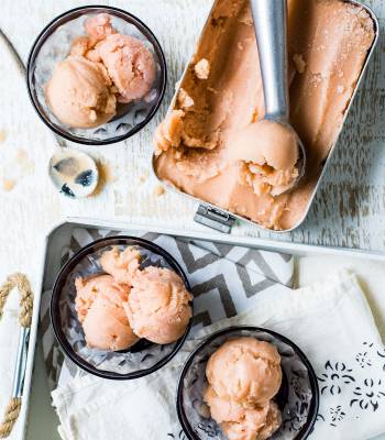 Peach sorbet