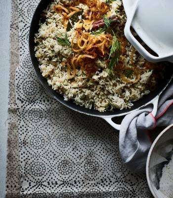 Keema and dill pulao