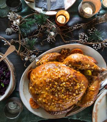 Sticky citrus and spice turkey