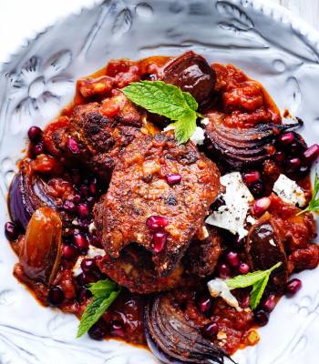 Moroccan chicken with feta