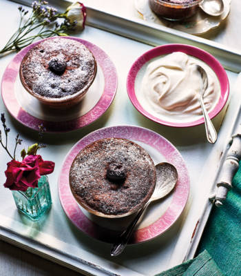 Black Forest microwave pud