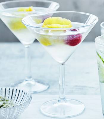 Vodka, elderflower and lemon martini