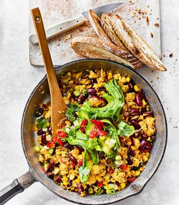 Cajun tofu scramble