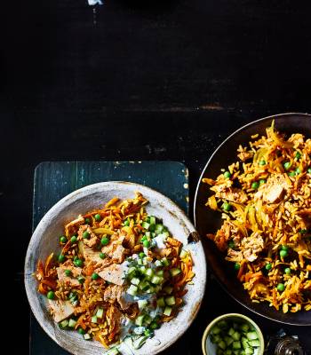 Chicken tikka fried rice
