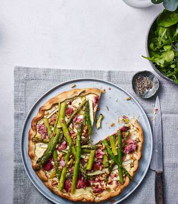 Asparagus and ham tart 