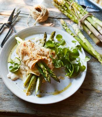 Asparagus and prosciutto cannelloni