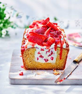 Strawberry cheesecake loaf