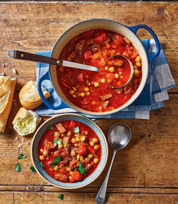 Reader recipe: smoky chickpea and chorizo soup