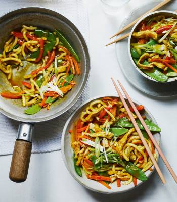 Pork katsu stir-fry