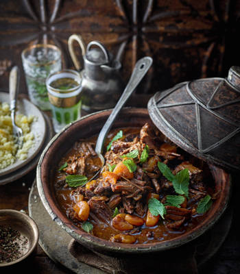 Moroccan-spiced braised brisket