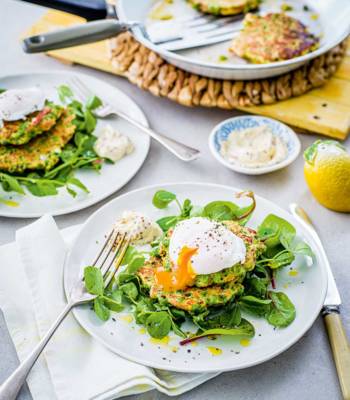 Ham hock and pea fritters