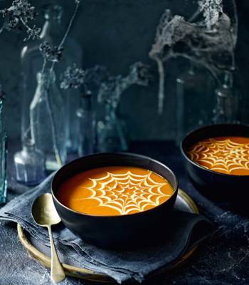 Sweet potato, orange and ginger soup