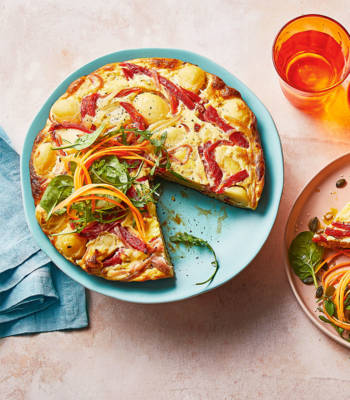 Ham and roasted pepper tortilla 