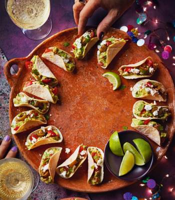 Crispy guacamole tacos