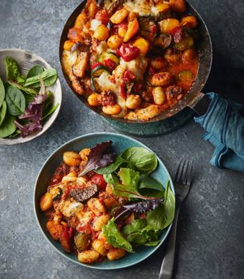 Mediterranean gnocchi and sausage bake